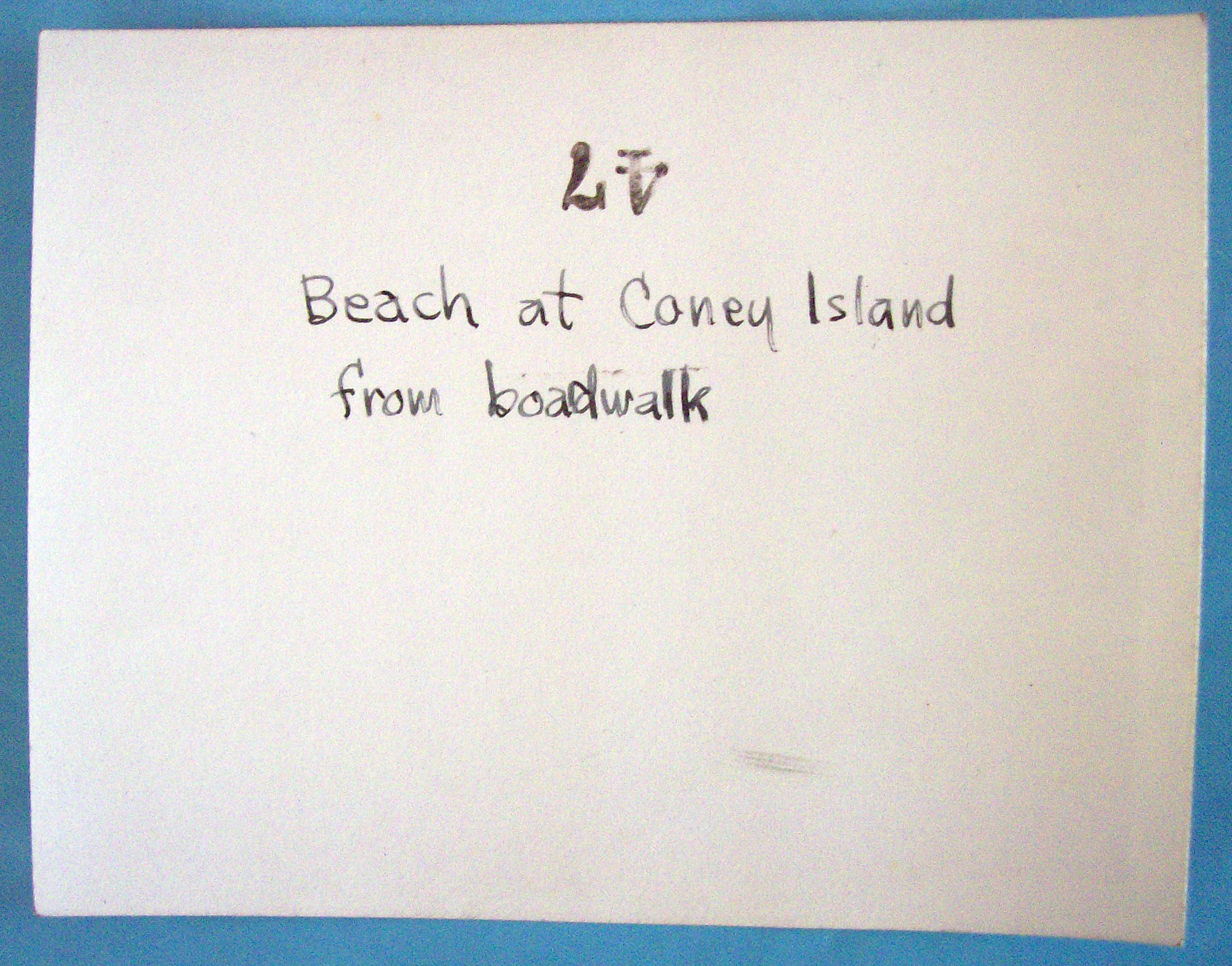 1939 Photograph Of New York's Coney Island Beach
