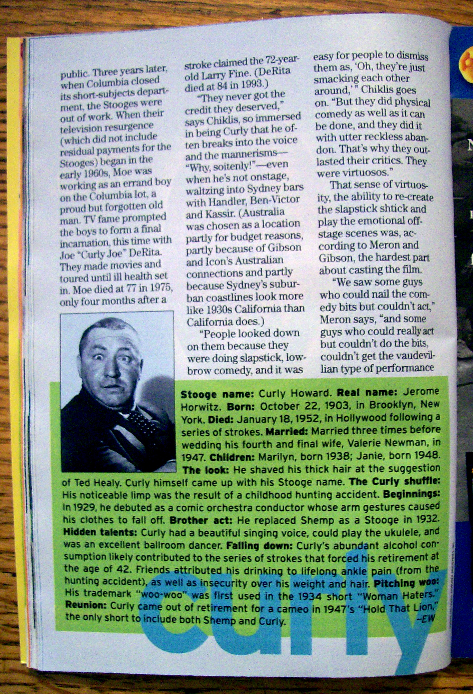 TV Guide-April 15-21, 2000-Larry (Stooges Return)