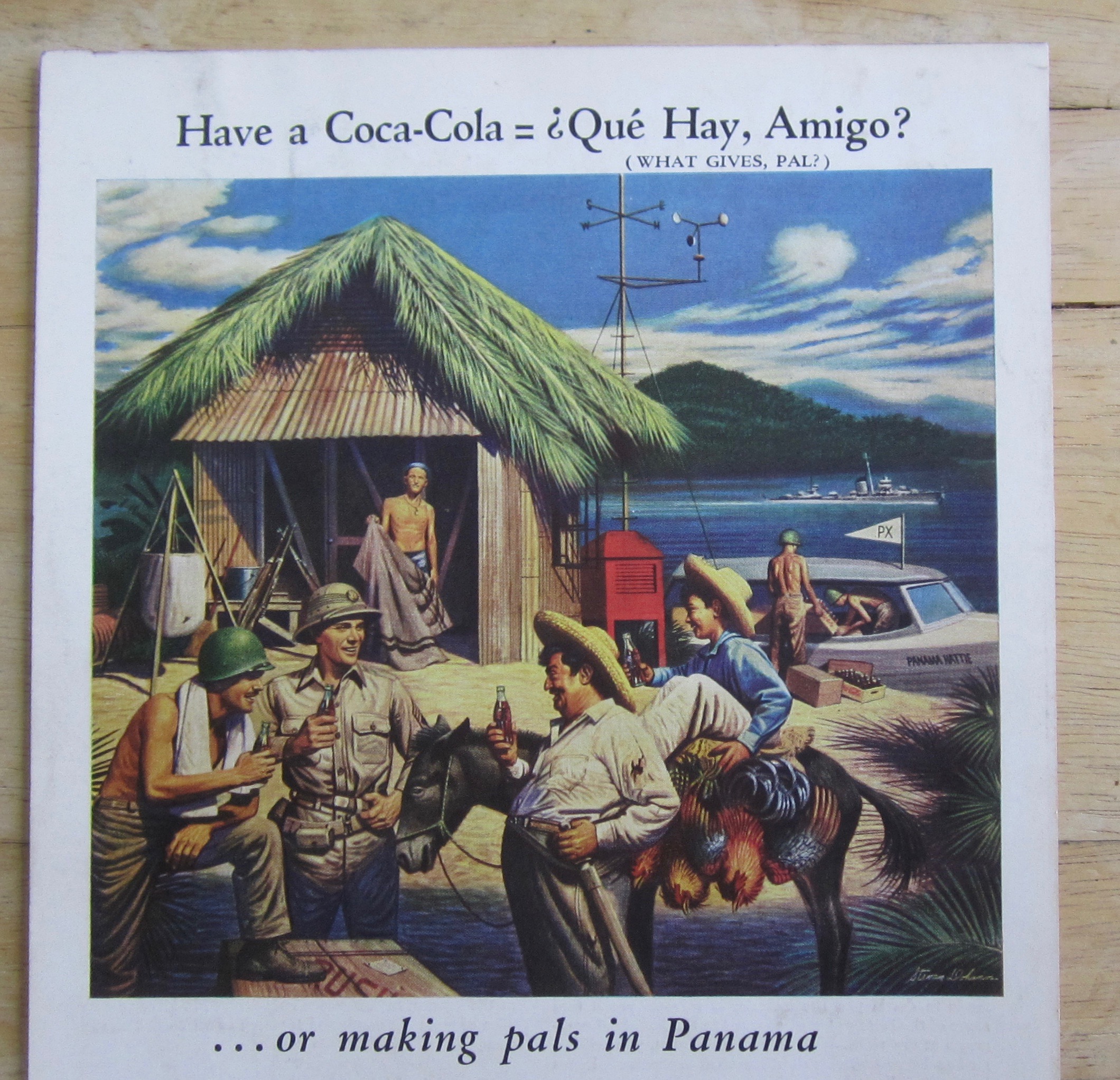 1944 Coca Cola (Coke) with Soldiers in Panama