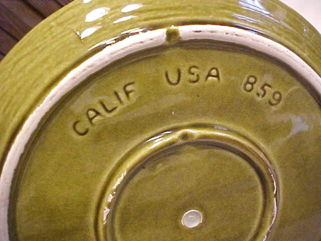 California Pottery Tidbit Snack Tray 2 Tier Green