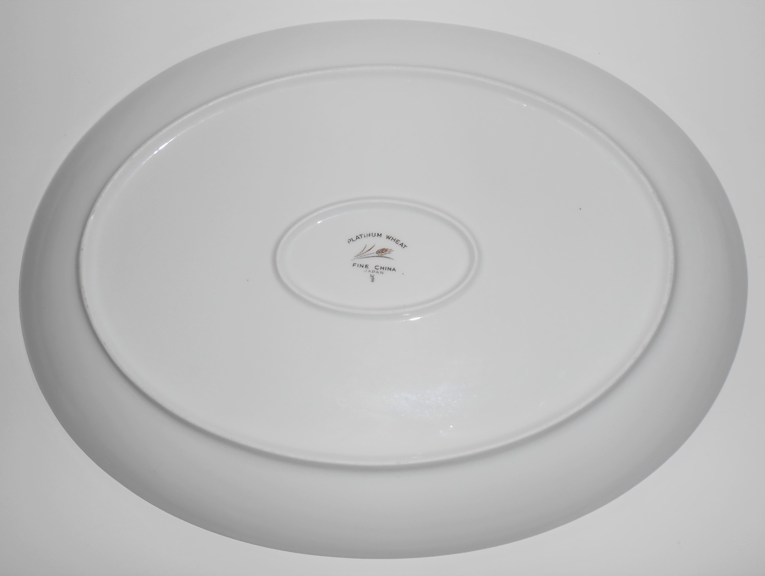 Fine China of Japan Platinum Wheat Large Platter