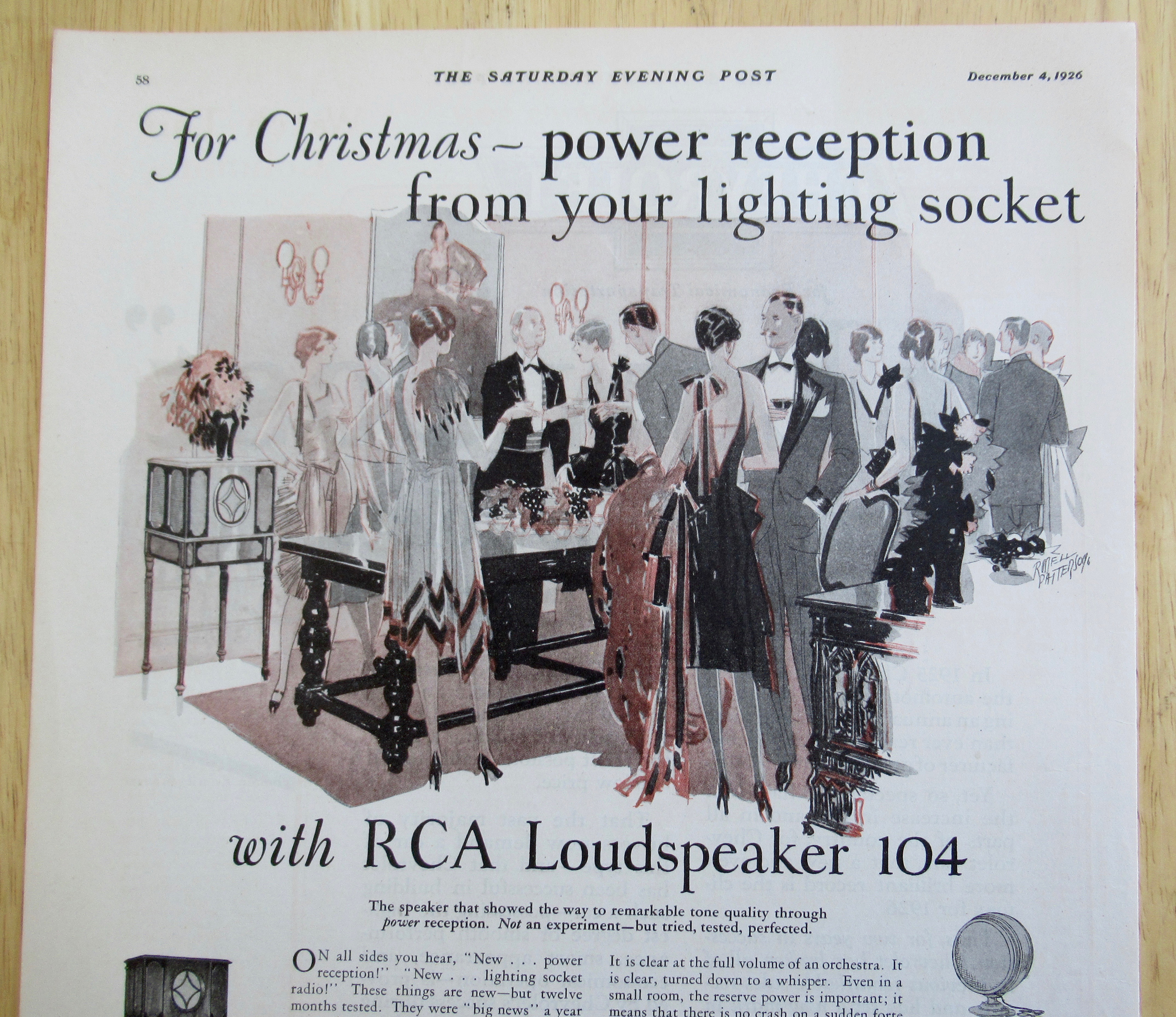 1926 RCA Loudspeaker with People at a Party