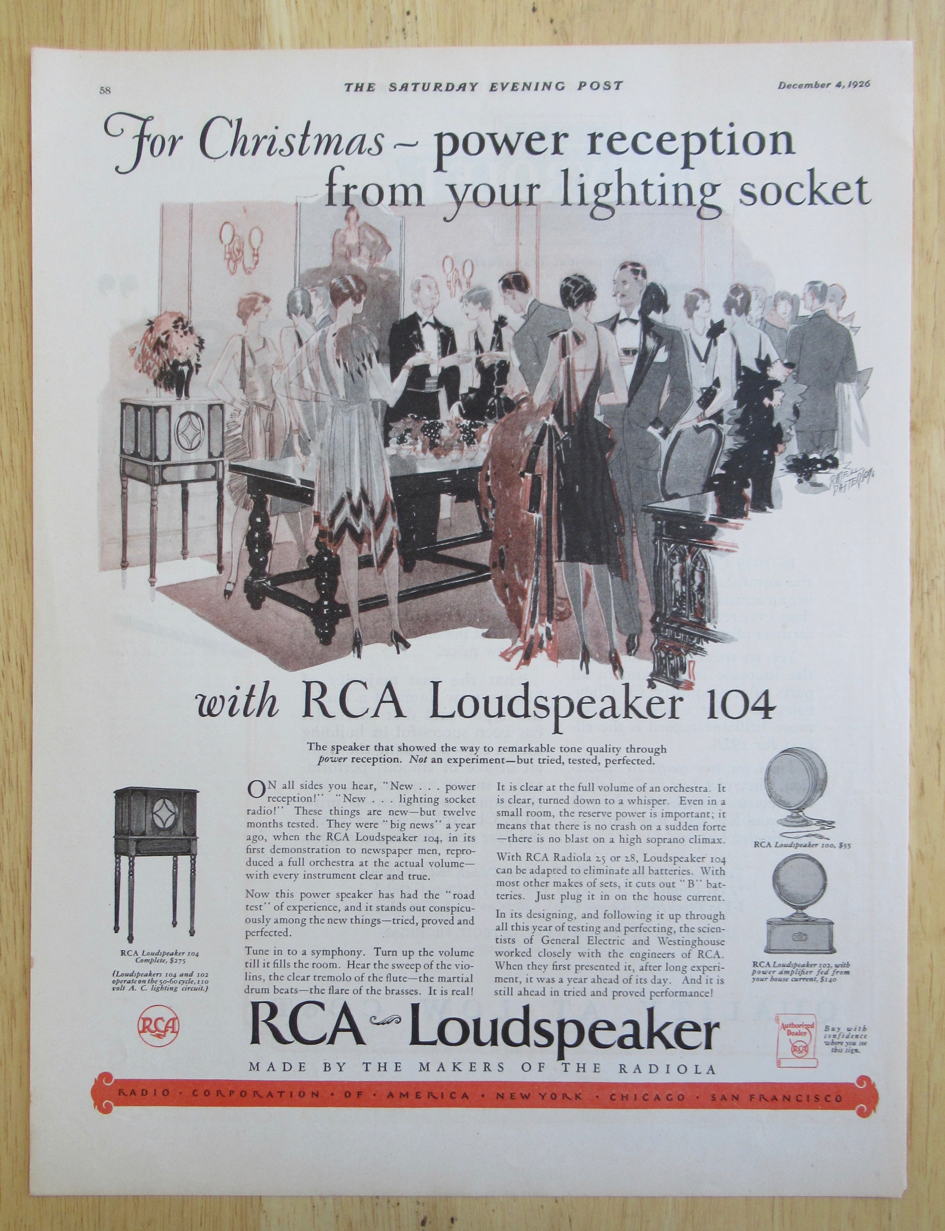 1926 RCA Loudspeaker with People at a Party