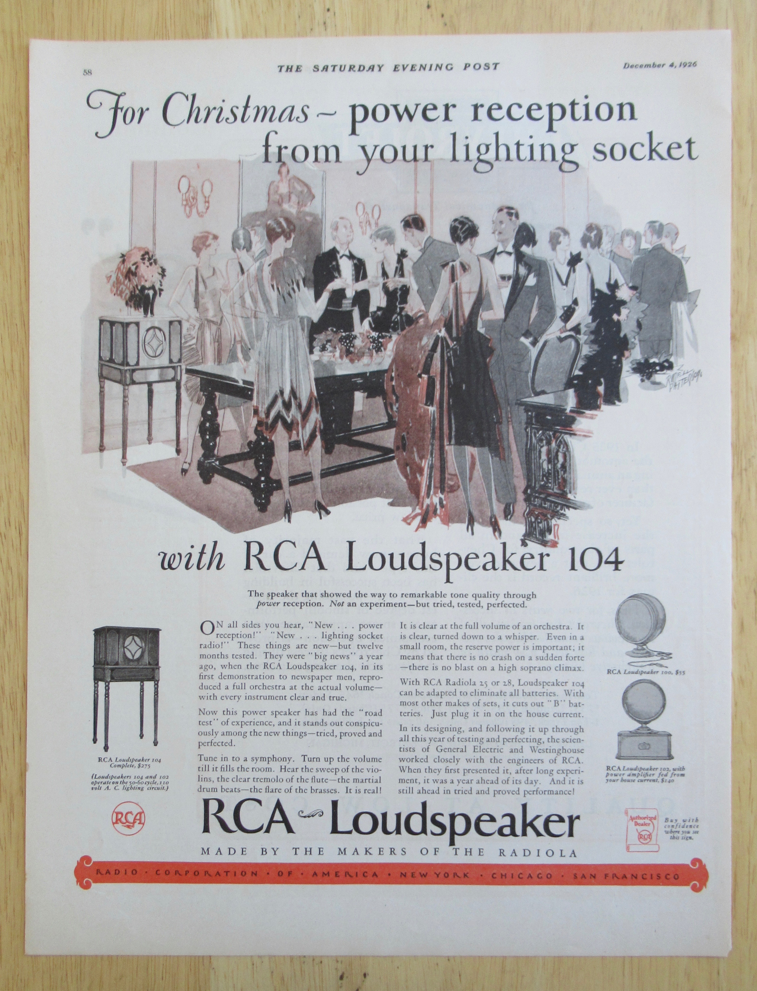 1926 RCA Loudspeaker with People at a Party