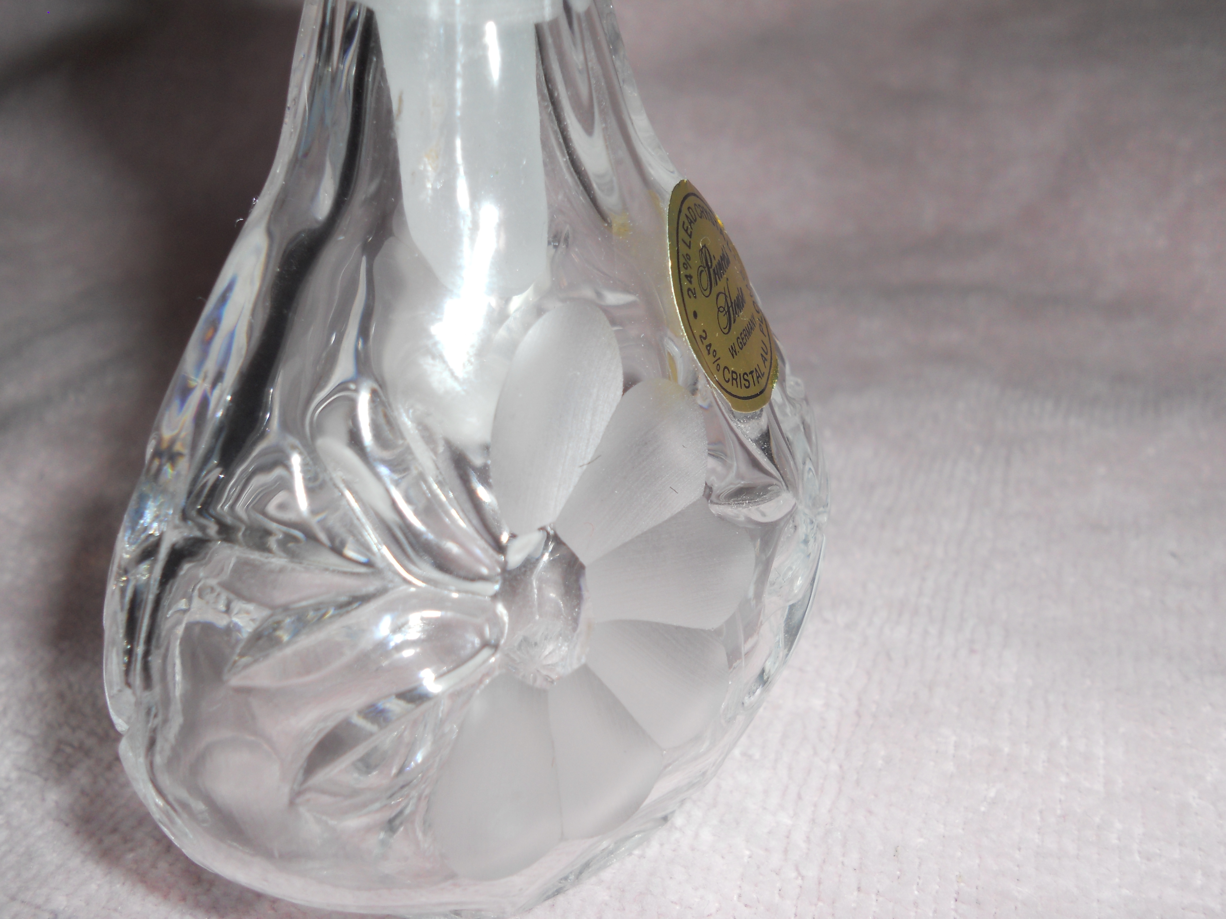 Crystal Perfume Bottle Princess House Germany