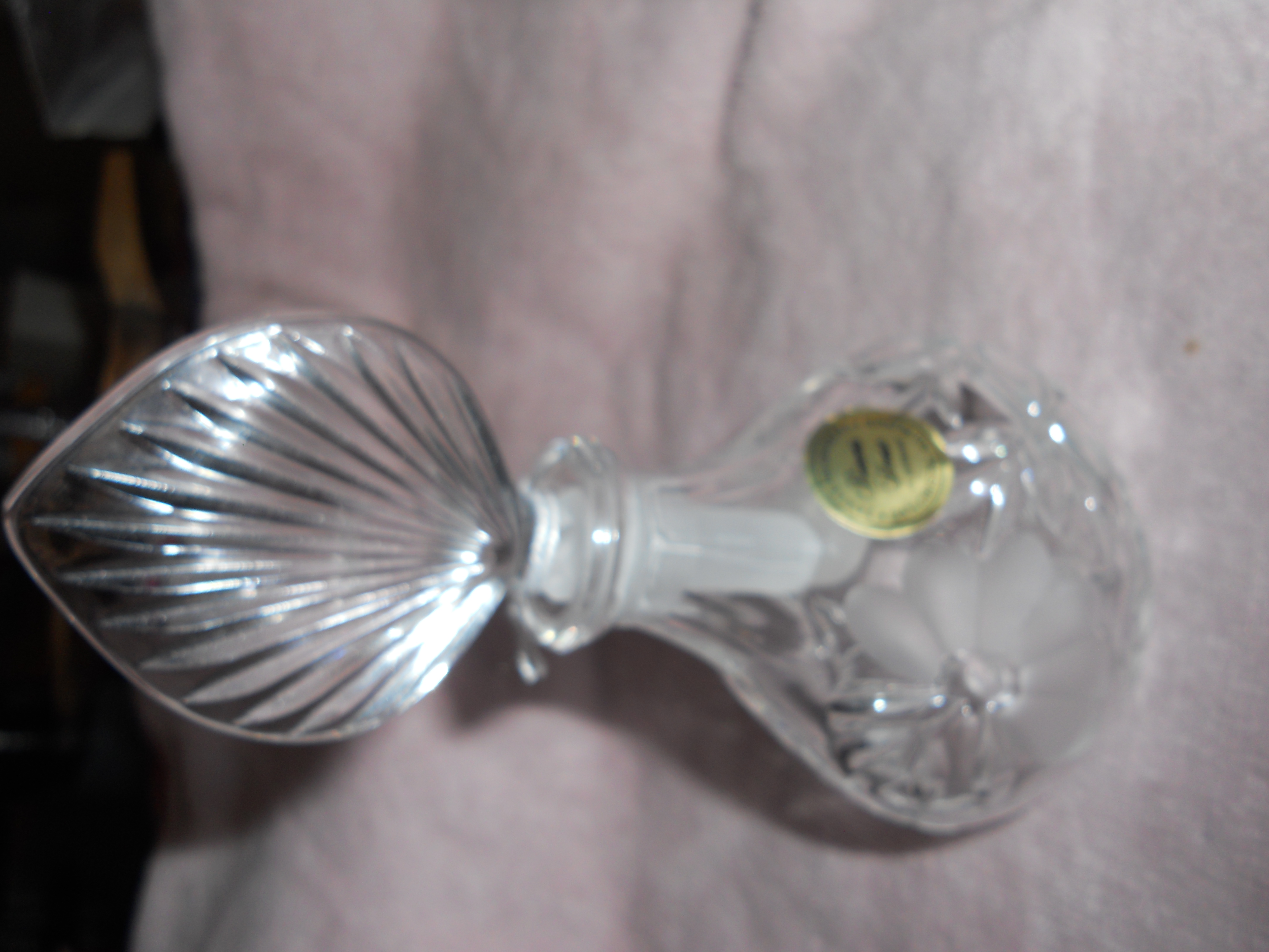 Crystal Perfume Bottle Princess House Germany