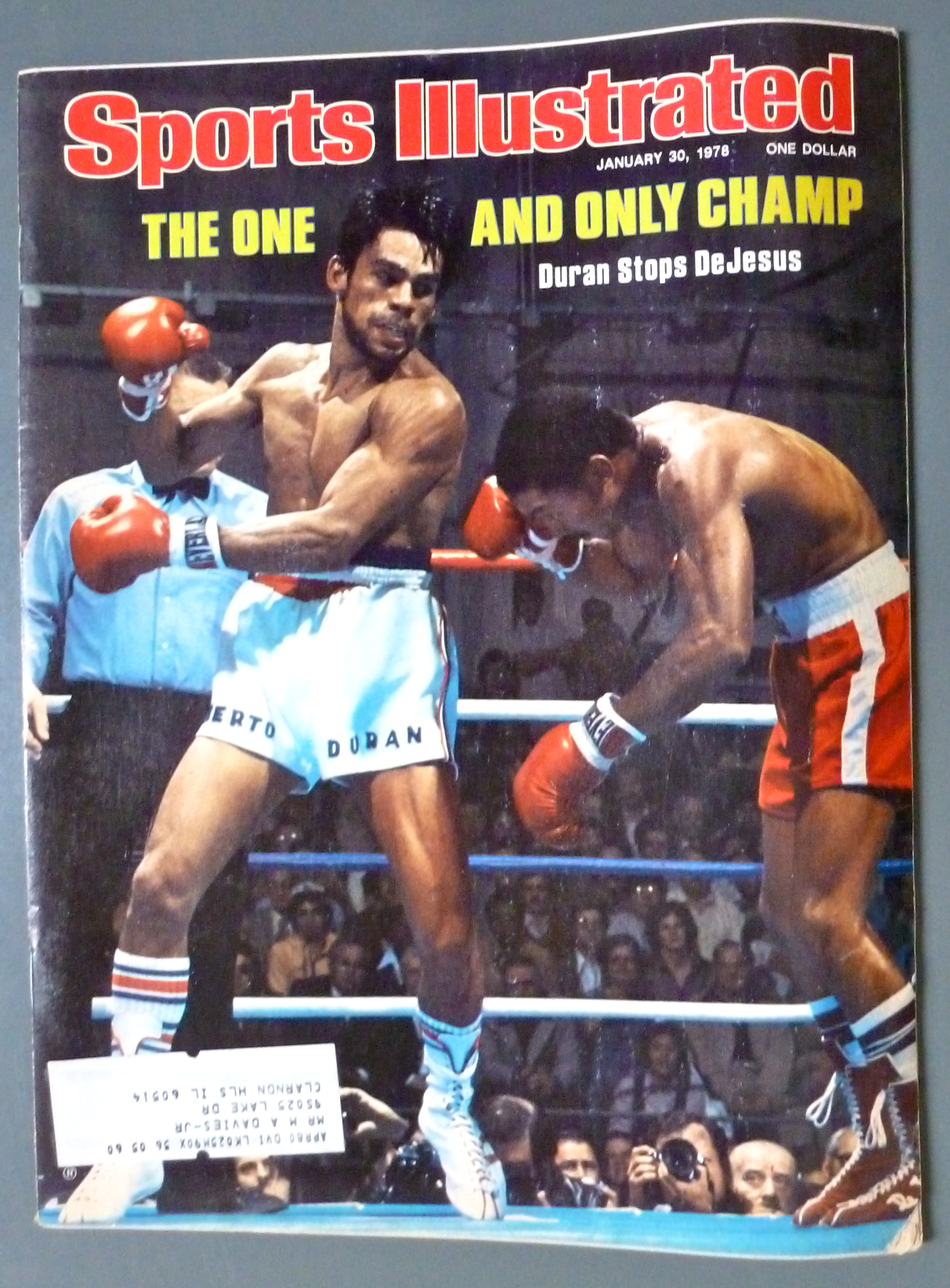 Sports Illustrated Magazine-January 30, 1978-Duran