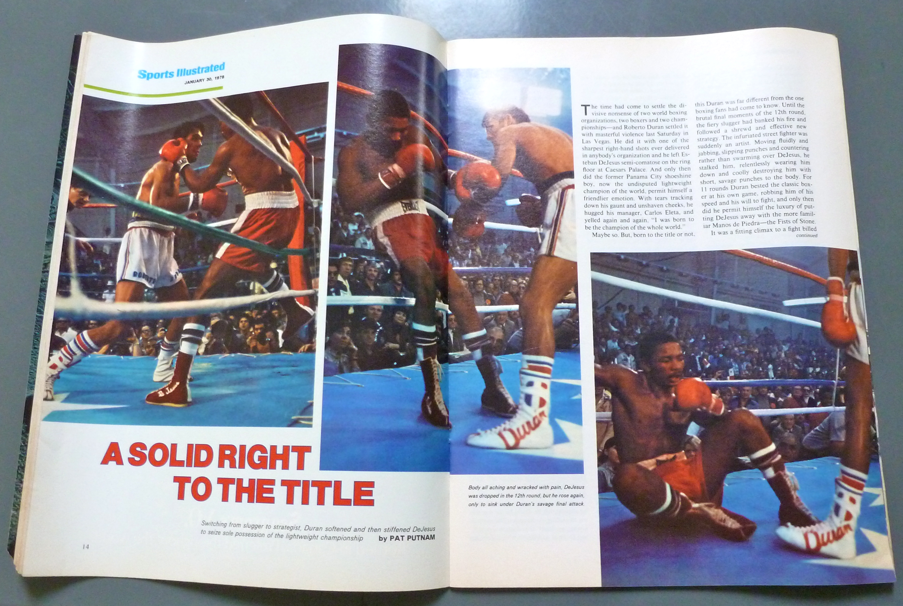 Sports Illustrated Magazine-January 30, 1978-Duran