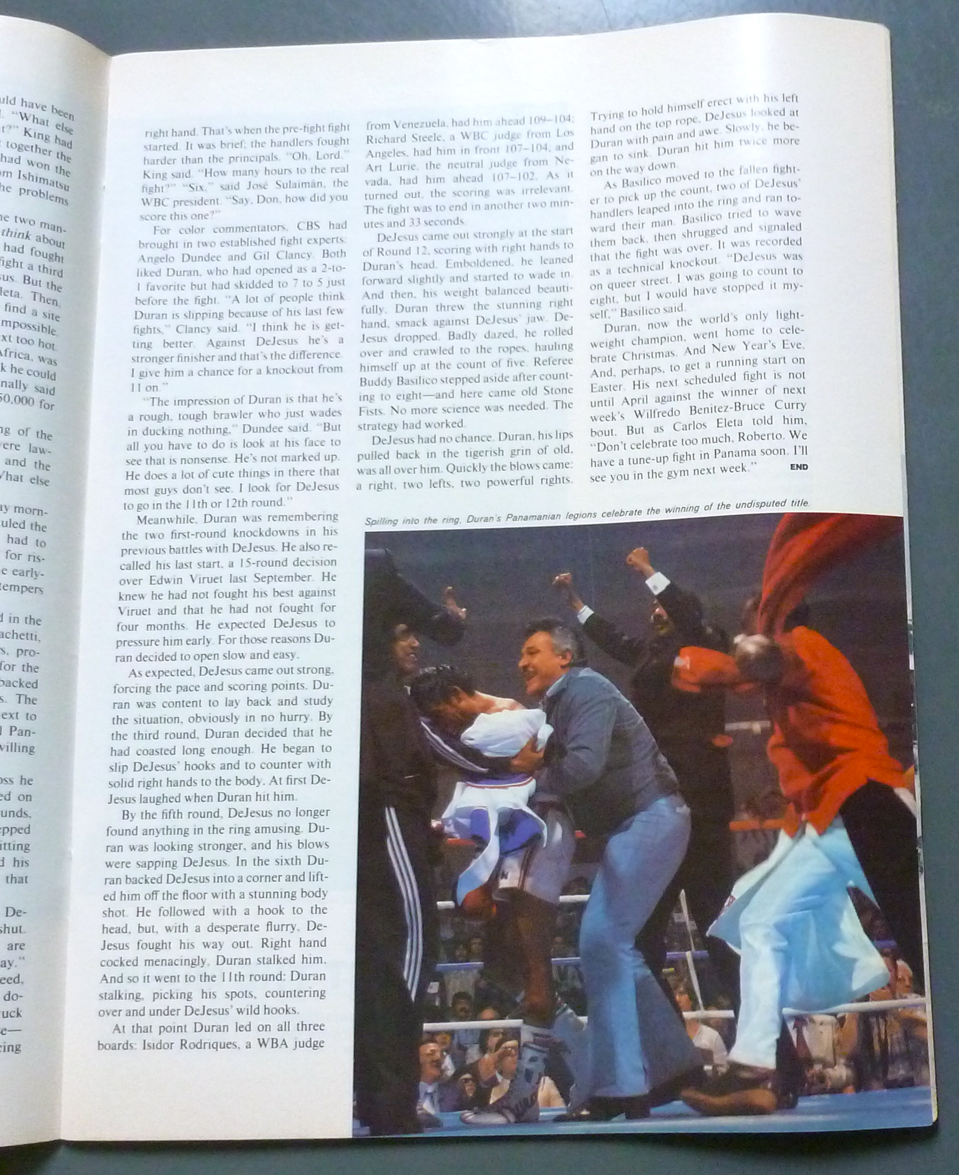 Sports Illustrated Magazine-January 30, 1978-Duran