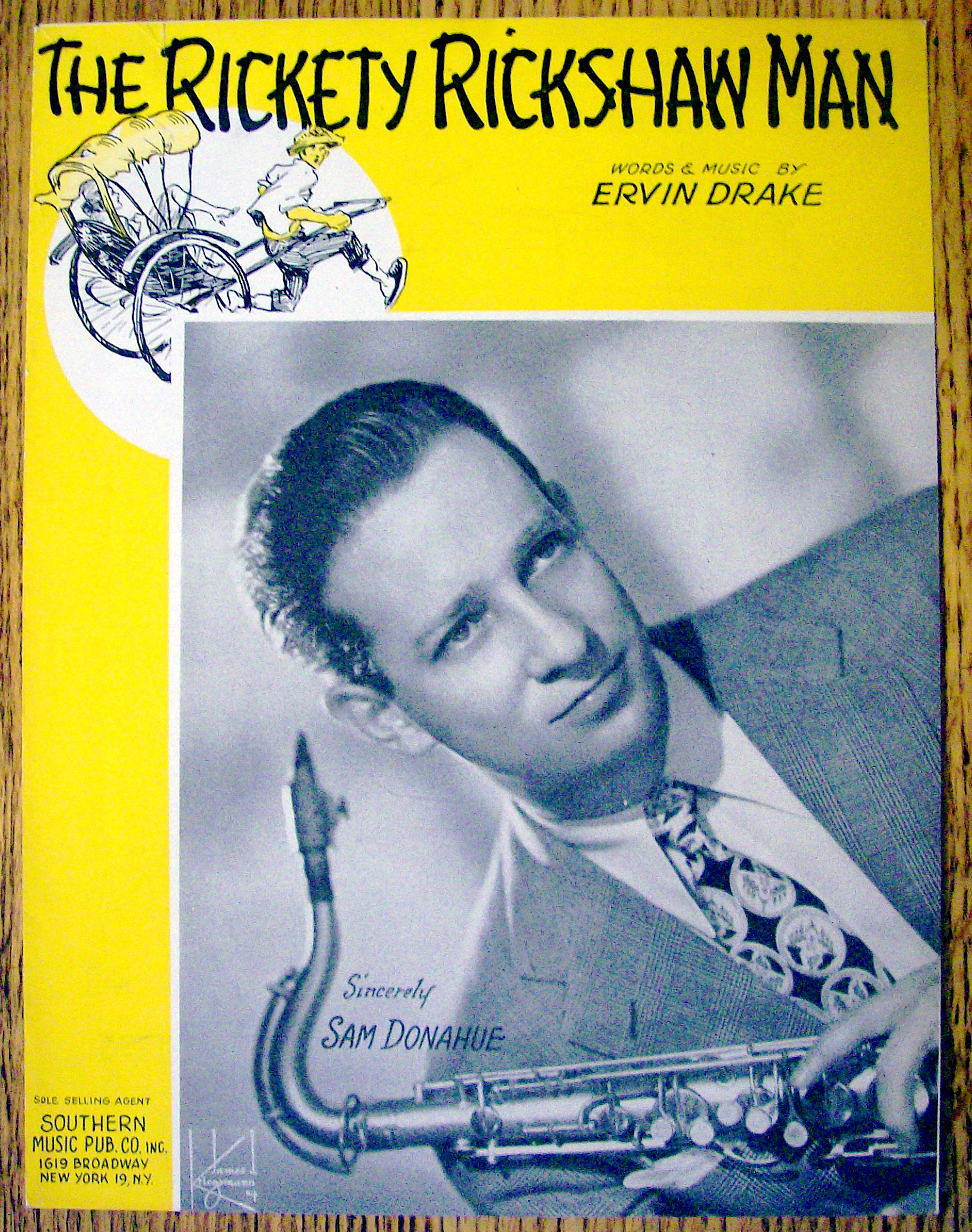 Sheet Music For 1943 The Rickety Rickshaw Man
