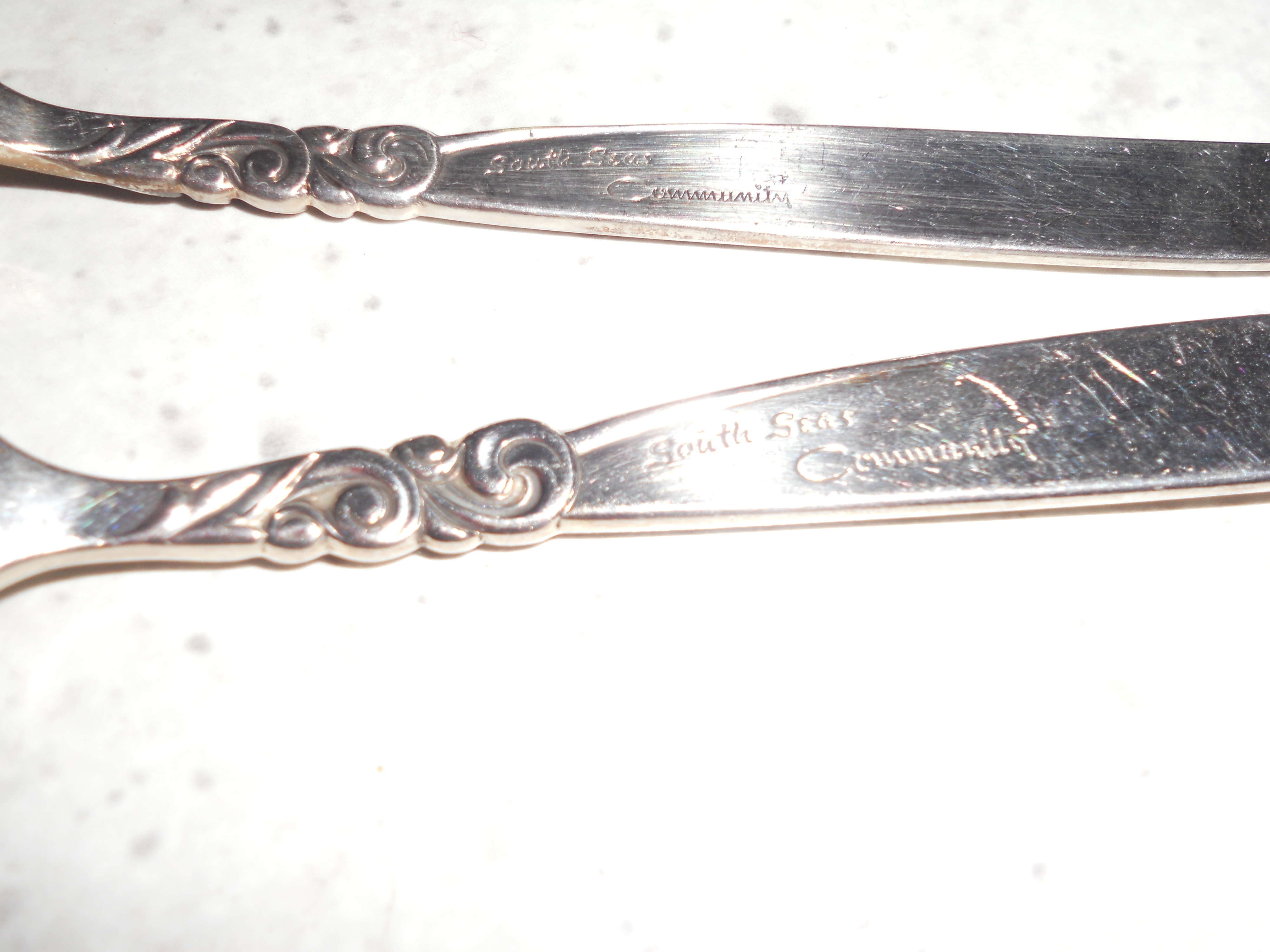 South Seas Sugar Spoon and Butter Knife