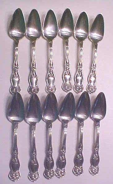 Orange Blossom Teaspoons Rogers Silverplate 1910 12PC
