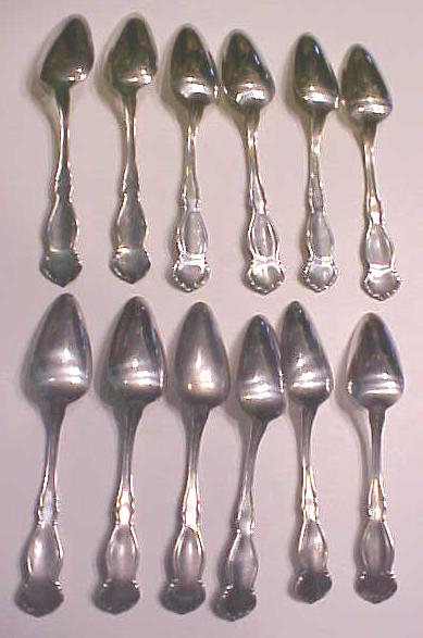 Orange Blossom Teaspoons Rogers Silverplate 1910 12PC