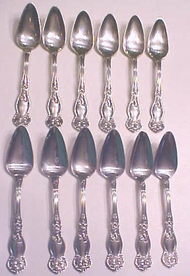 Orange Blossom Teaspoons Rogers Silverplate 1910 12PC
