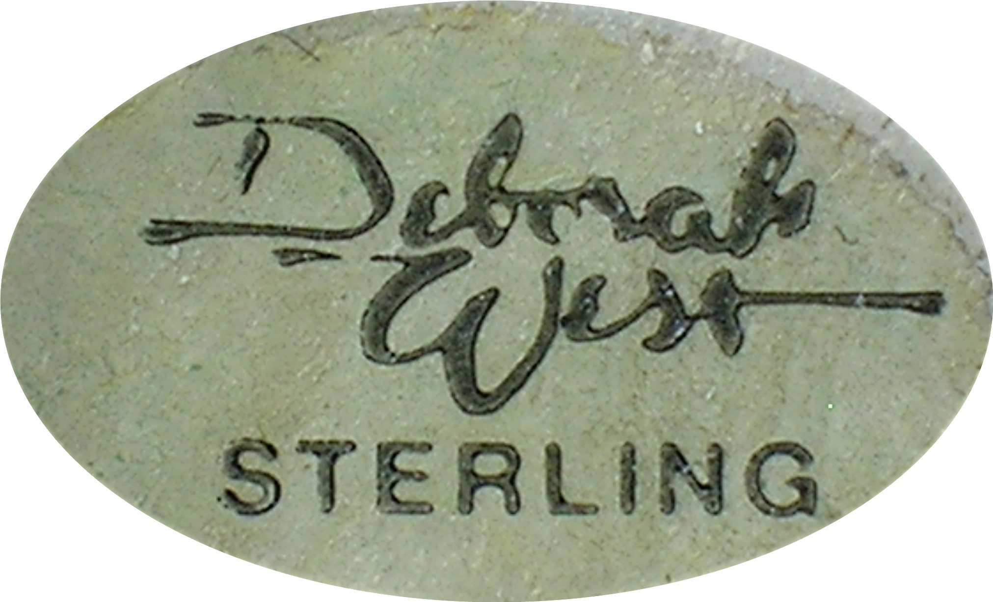 Deborah West Sterling Malachite Earrings