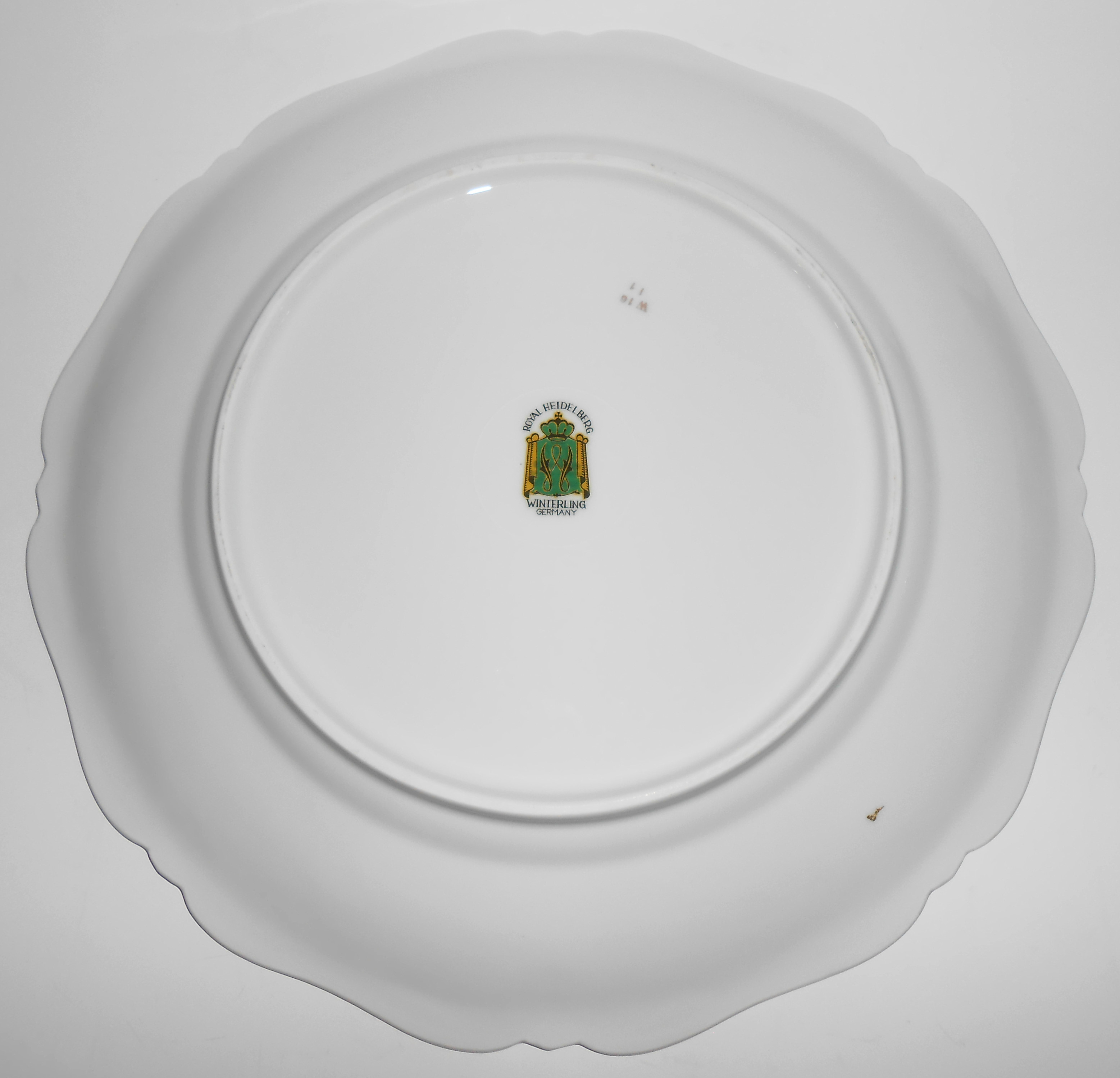 Winterling Germany Porcelain China Wild Rose Chop Plate