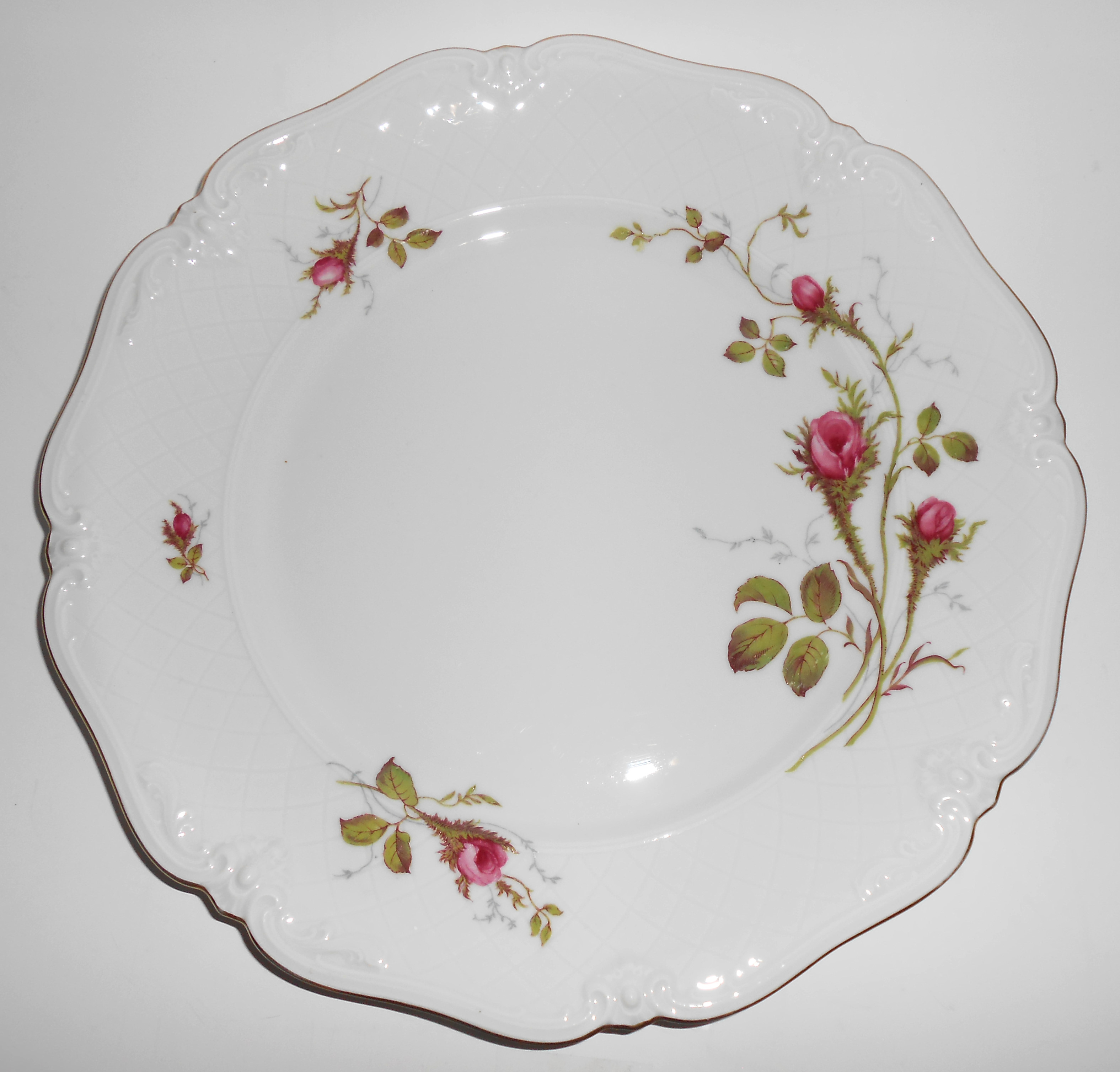 Winterling Germany Porcelain China Wild Rose Chop Plate