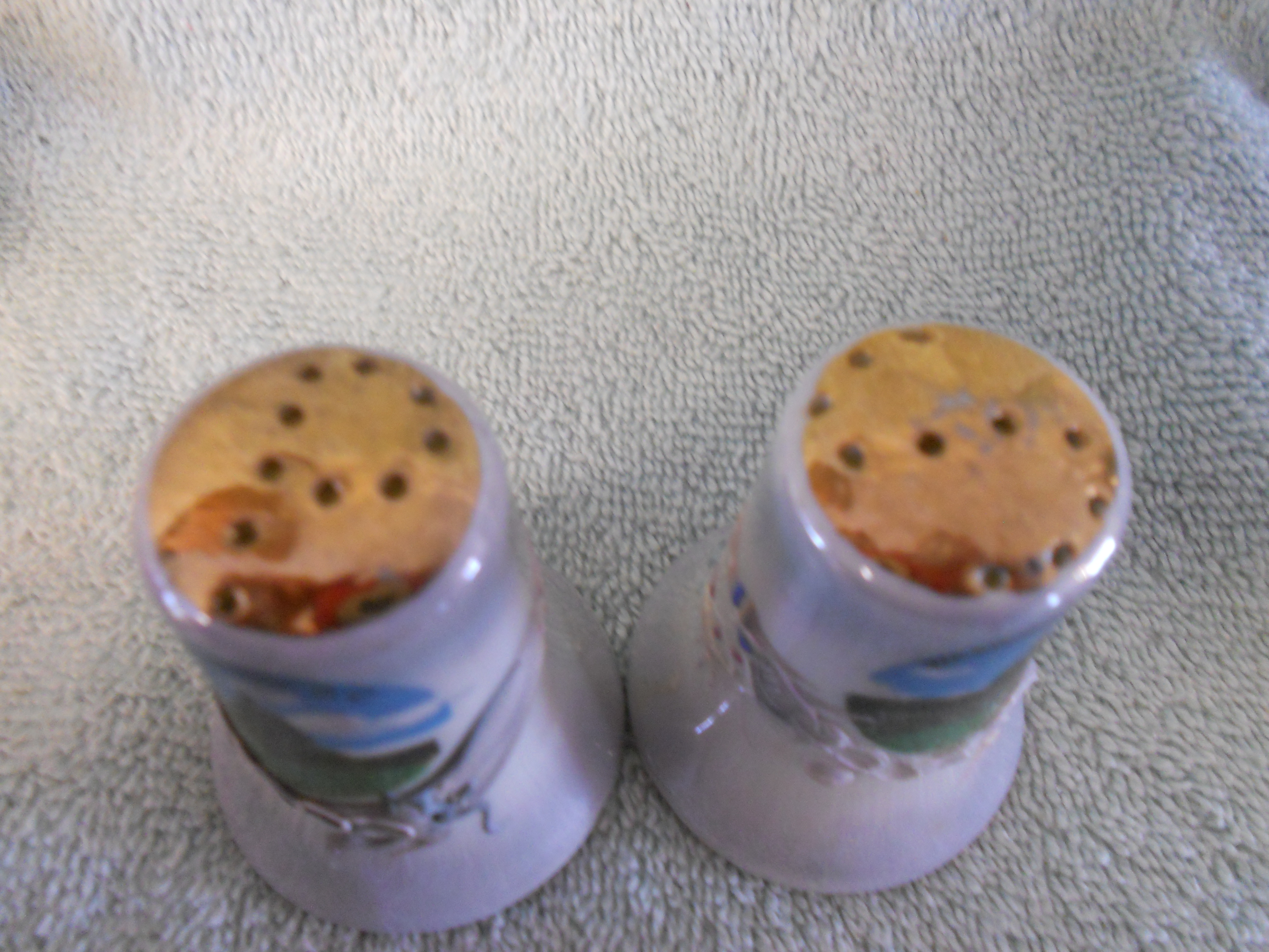 Dragon Moriage Salt Pepper Shakers US Capital