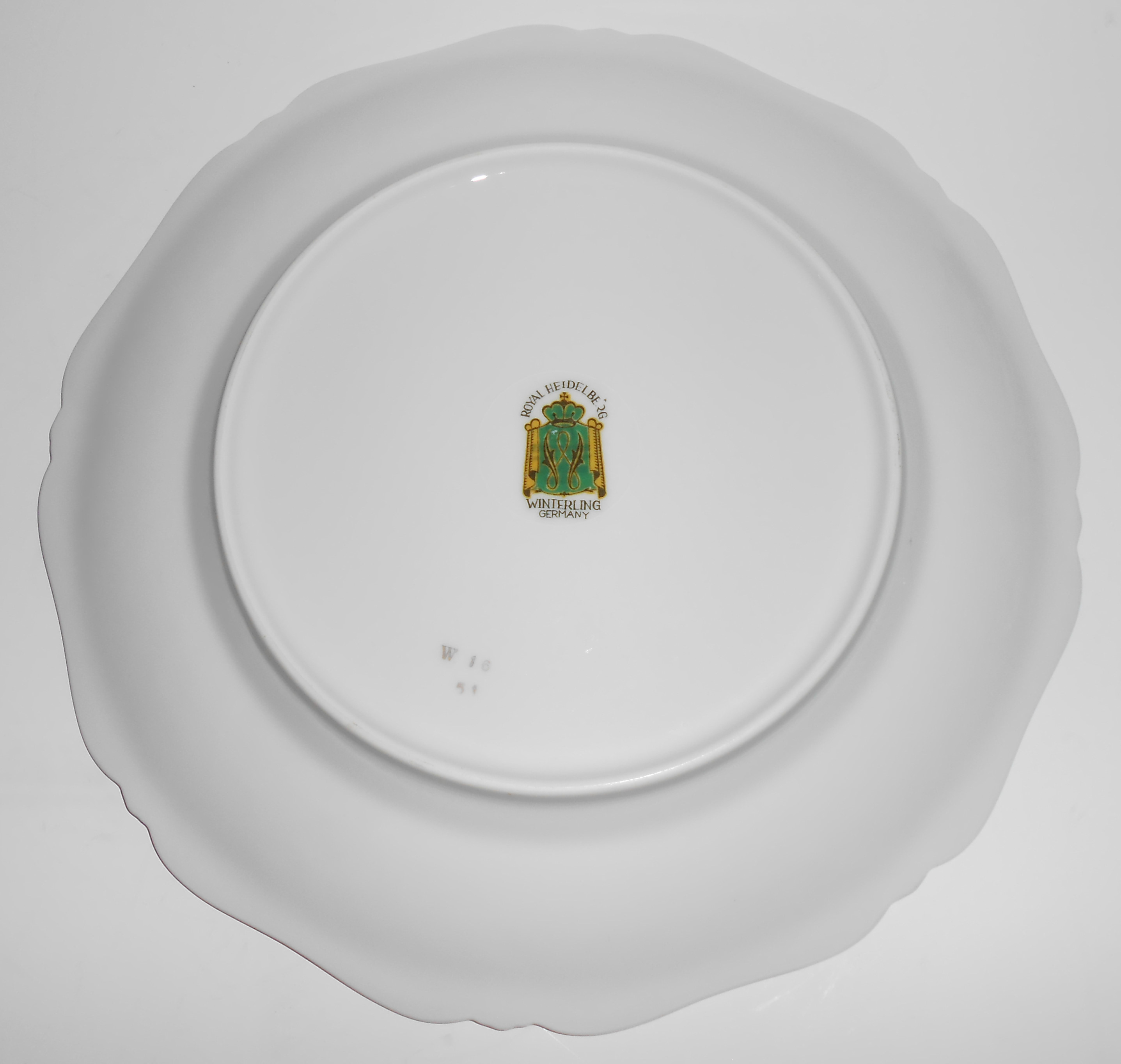 Winterling Germany Porcelain China Wild Rose Dinner Plt