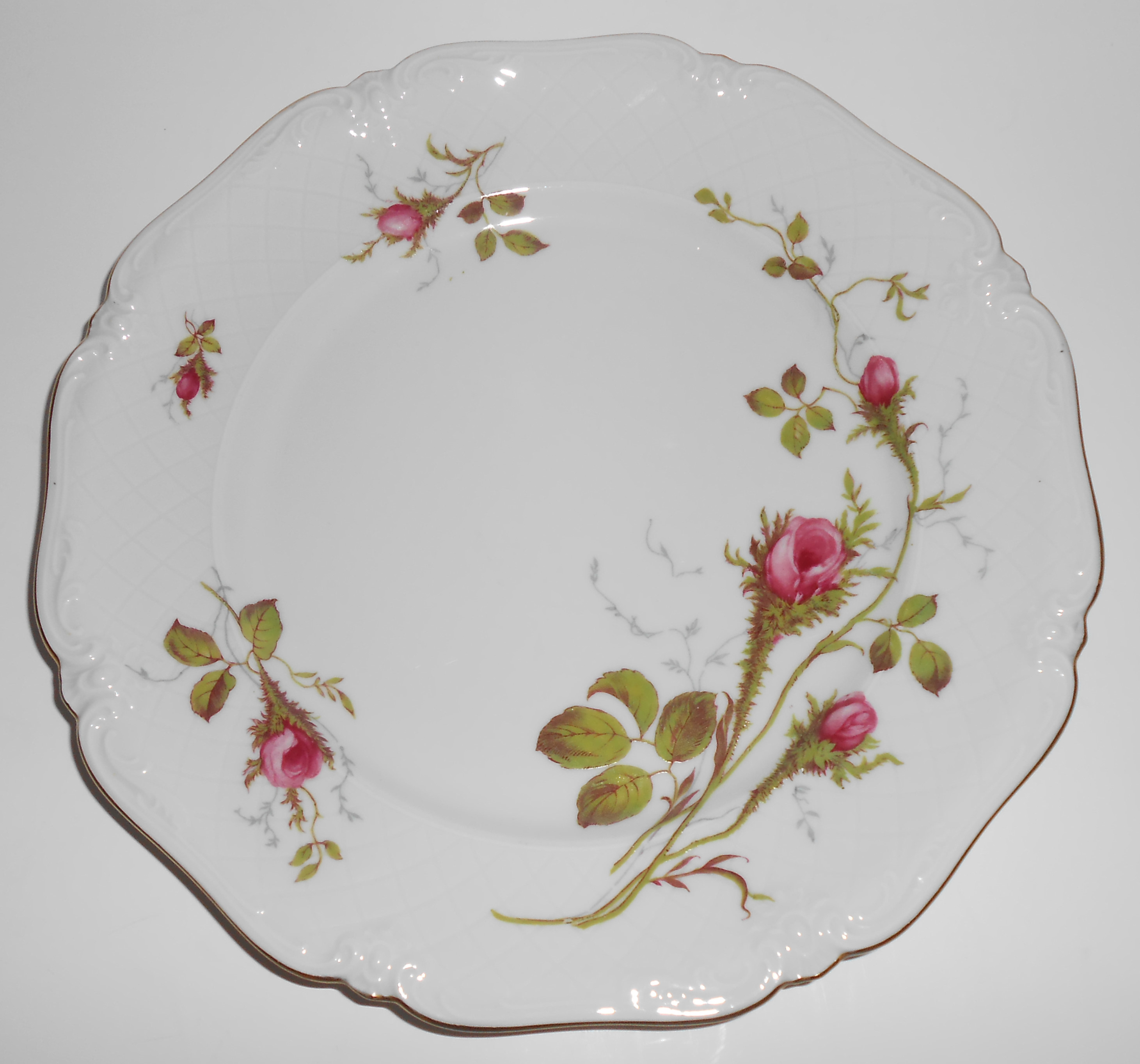 Winterling Germany Porcelain China Wild Rose Dinner Plt