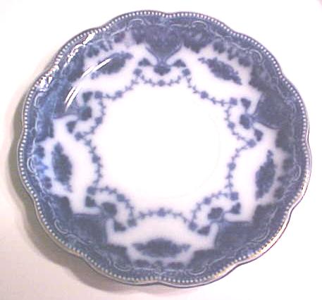 Flow Blue Saucer Grindley England Waverley