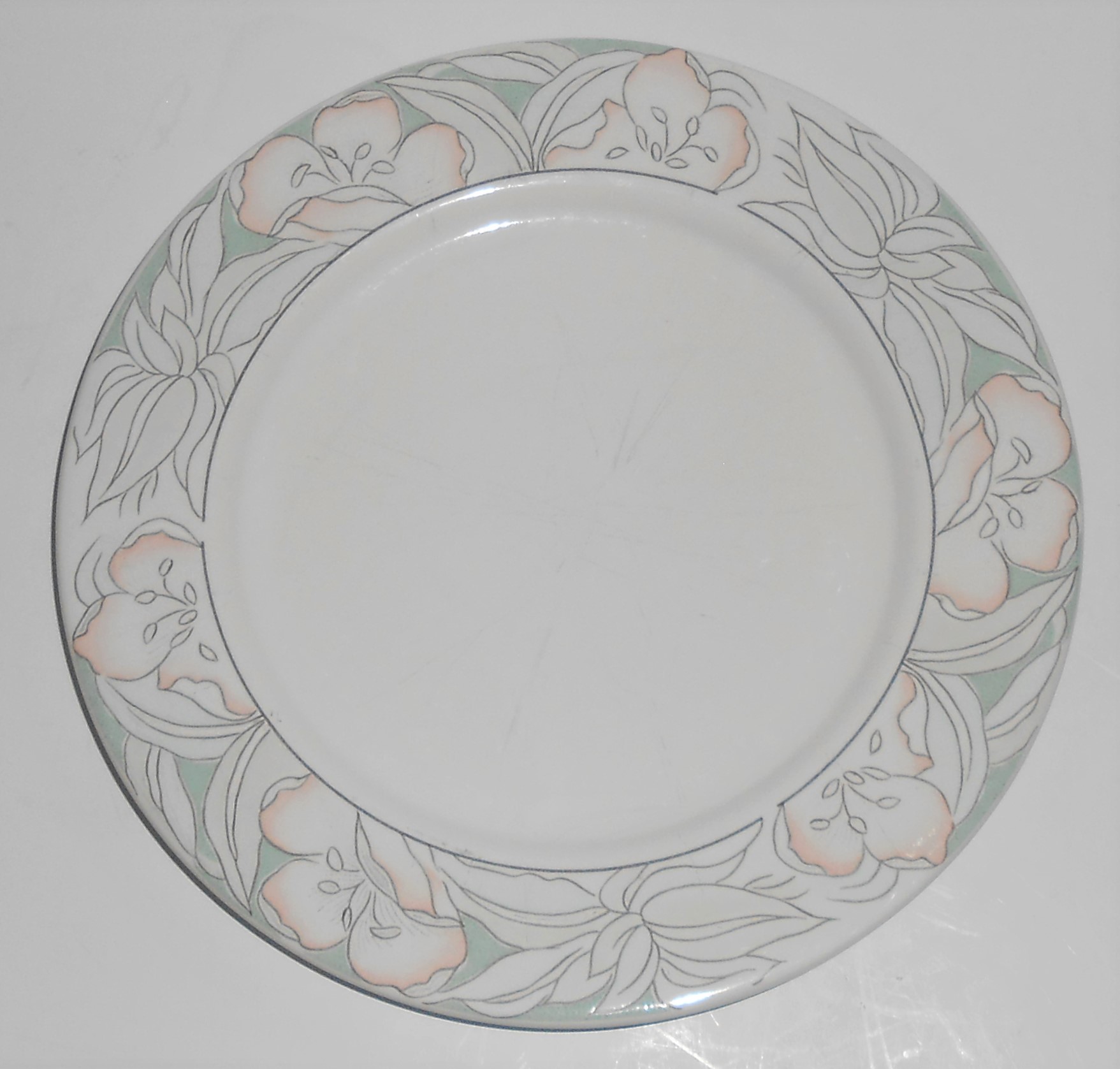 Corning China Ocean Bloom Dinner Plate