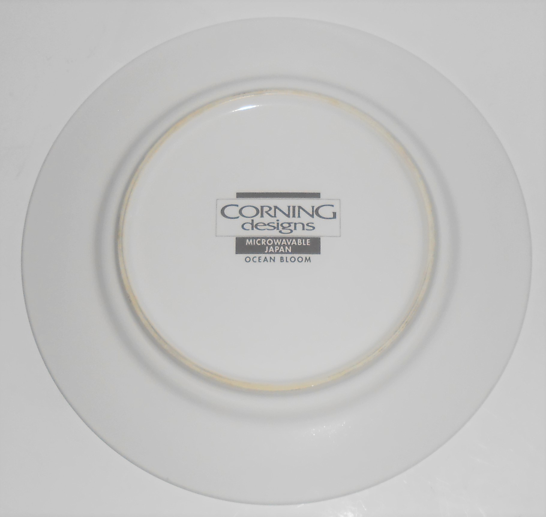Corning China Ocean Bloom Dinner Plate