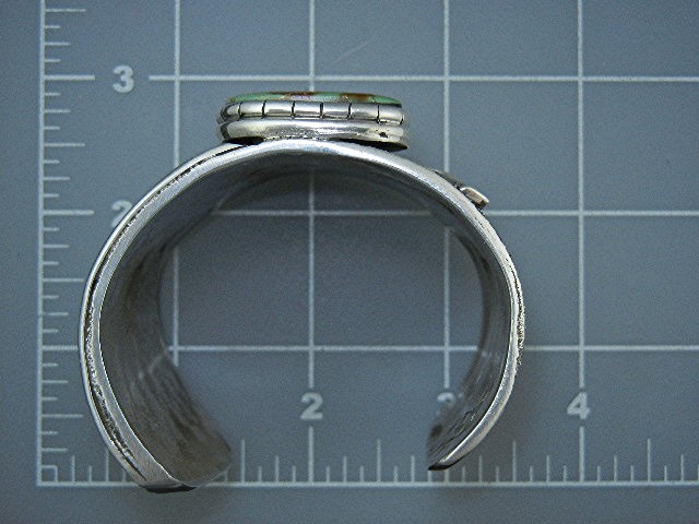 Navajo Sterling Silver Pilot Mountain Turquoise Cuff
