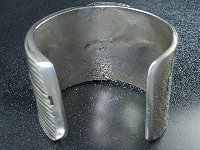 Navajo Sterling Silver Pilot Mountain Turquoise Cuff