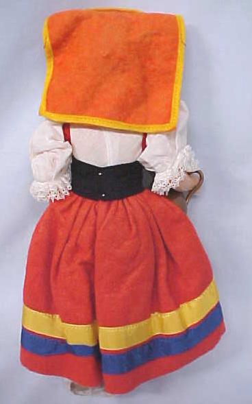 Doll Magis Roma Italy Felt Face 11 Inches Tall