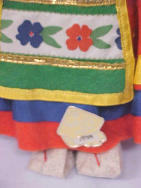 Doll Magis Roma Italy Felt Face 11 Inches Tall
