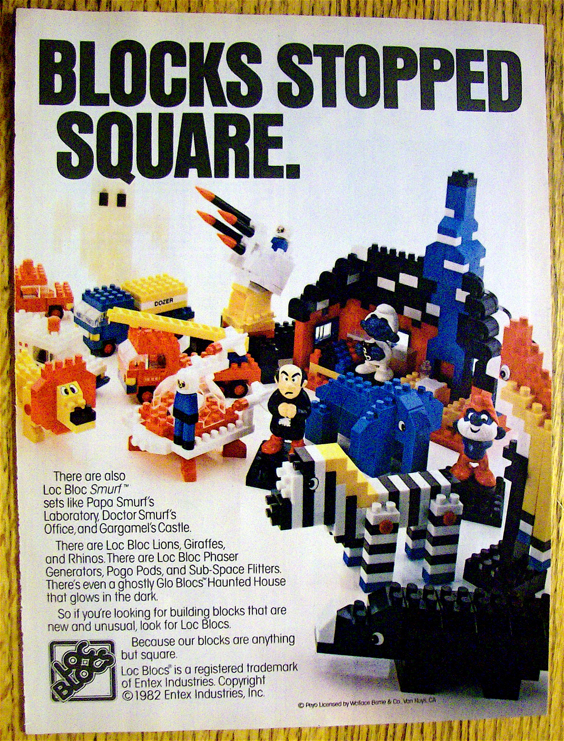 1982 Loc Blocs with Mickey Mouse, Donald Duck & More