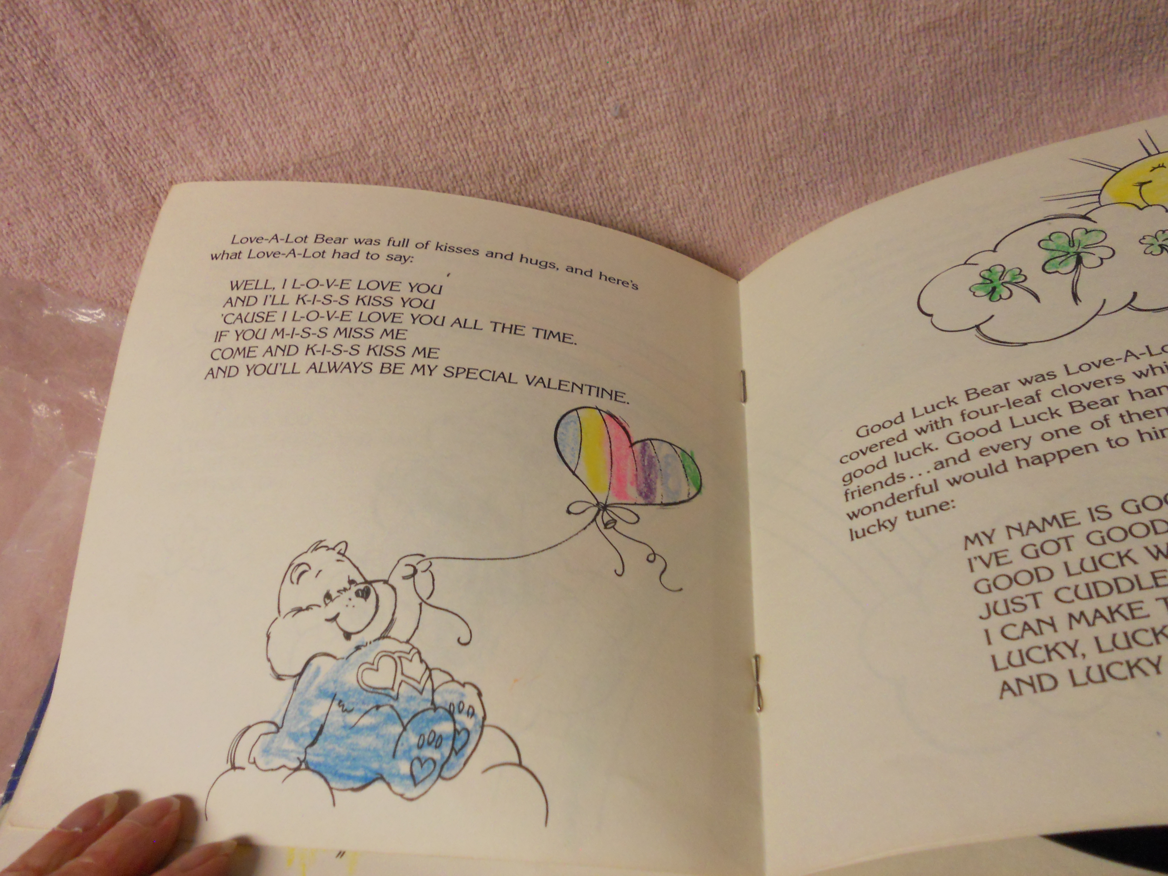 Care Bears Books with Records Pair 1981