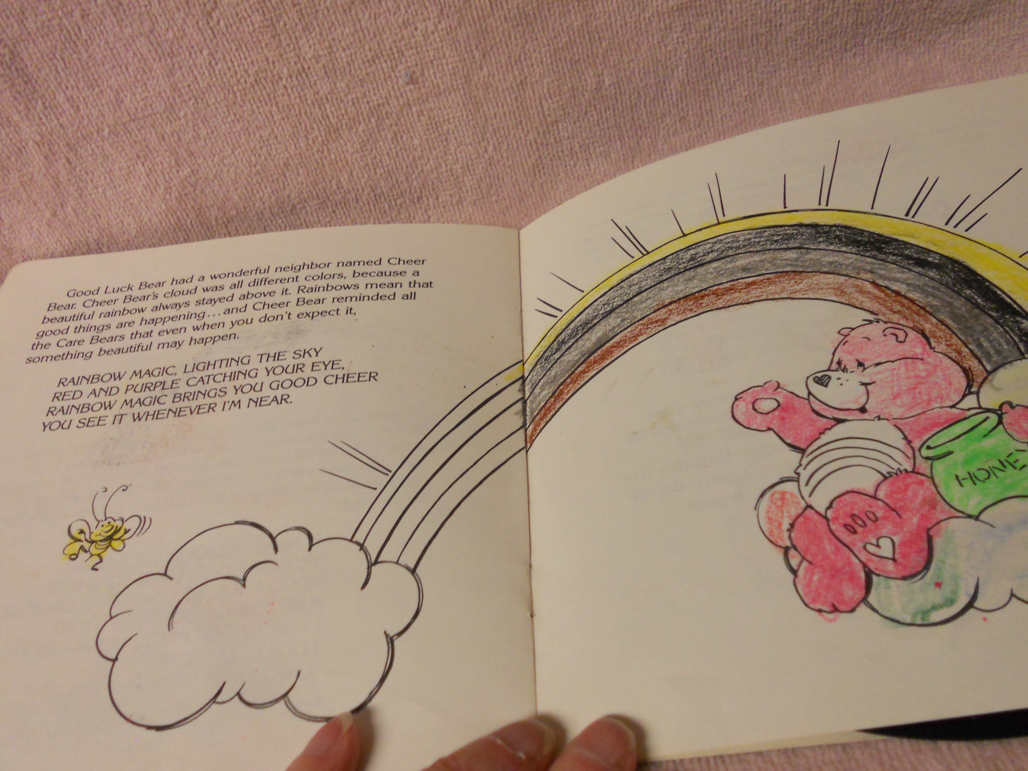 Care Bears Books with Records Pair 1981