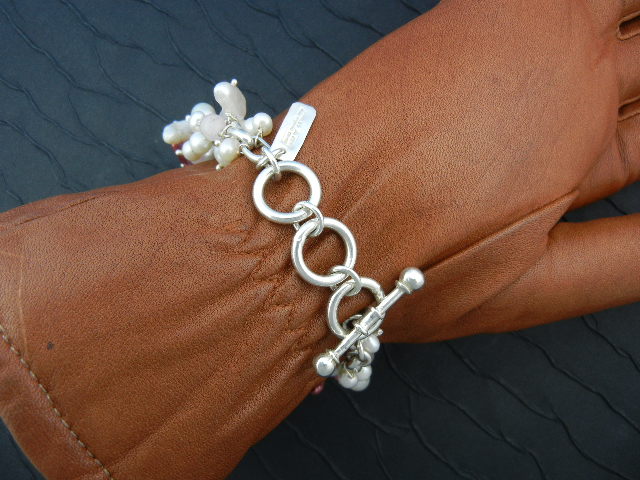 Charles Albert Freshwater Pearls Sterling Silver Bracel