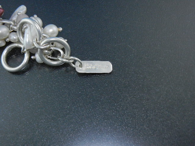Charles Albert Freshwater Pearls Sterling Silver Bracel