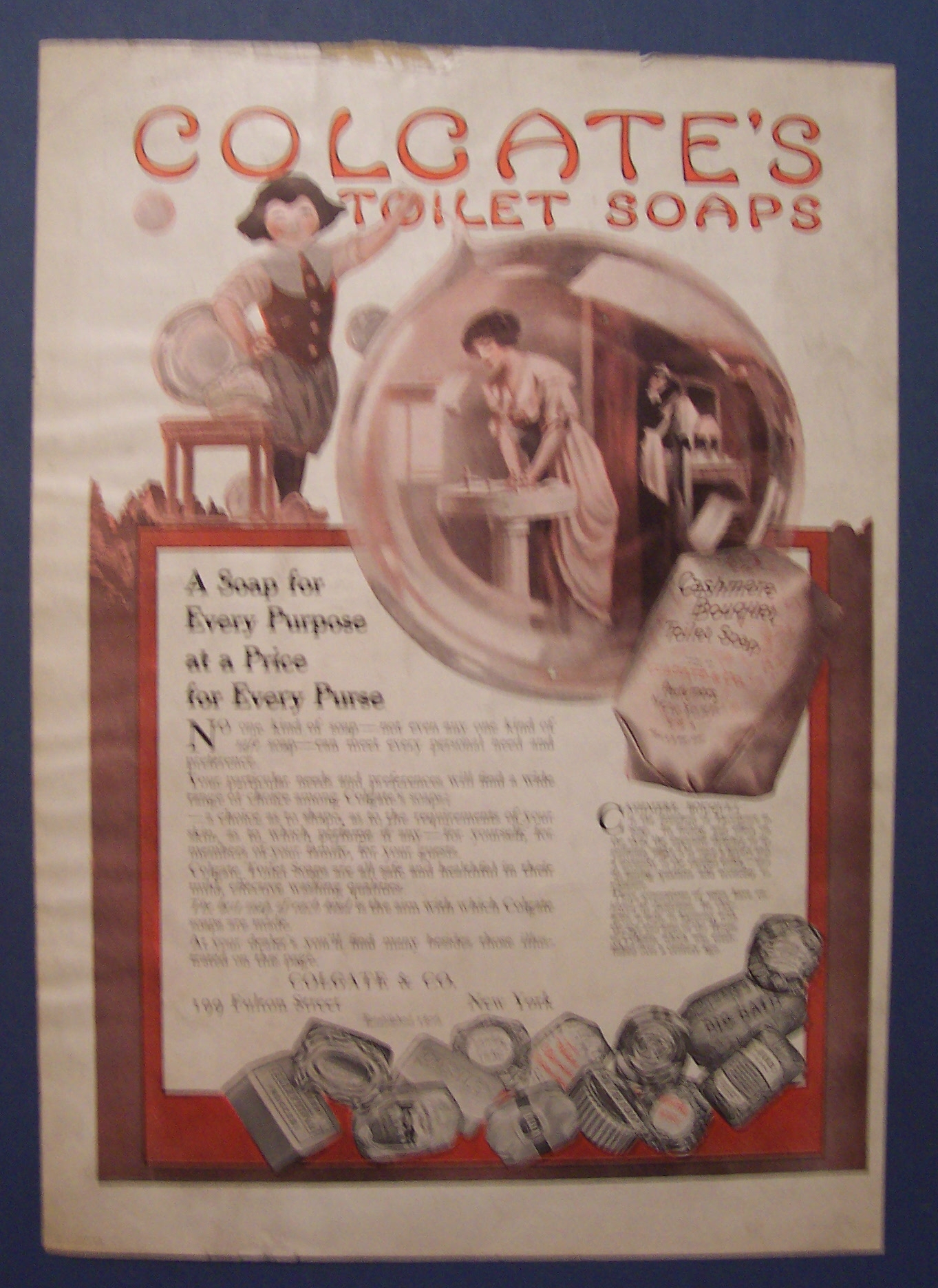 1914  Colgate  Toilet  Soaps