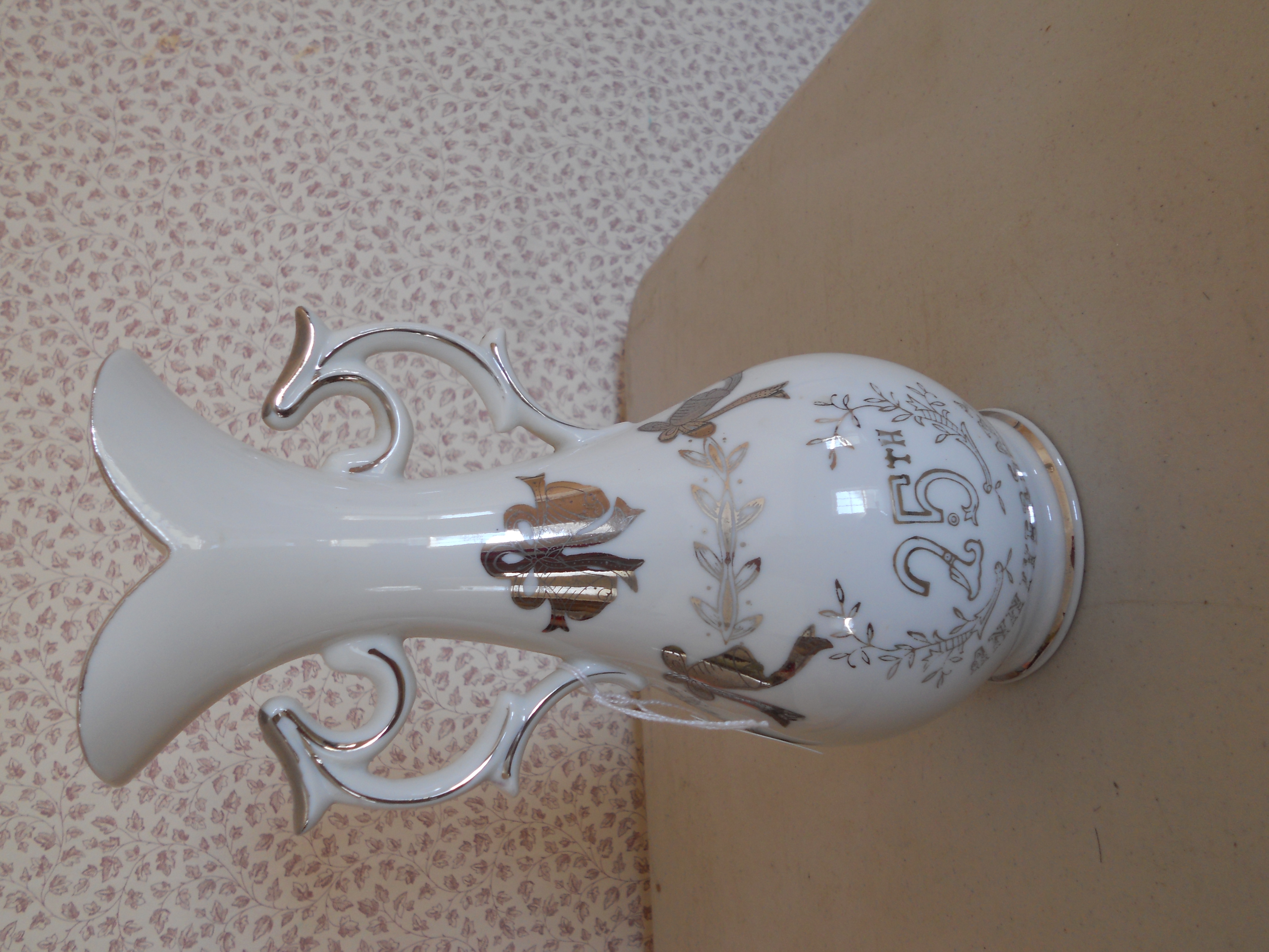 Lefton China 25th Anniversary Vase