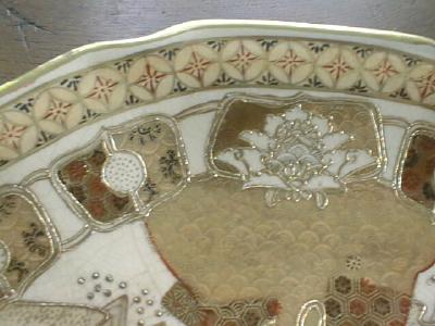 Ornate Oriental Charger Plate F. Cooper