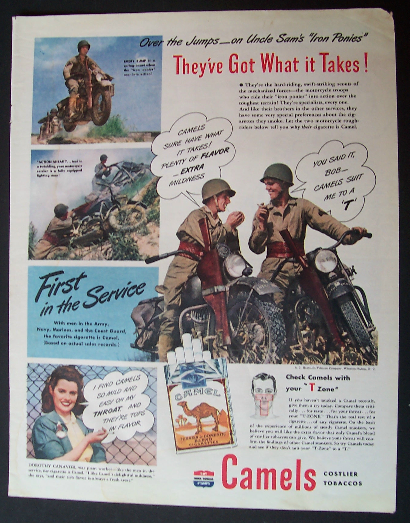 1944  Camel  Cigarettes
