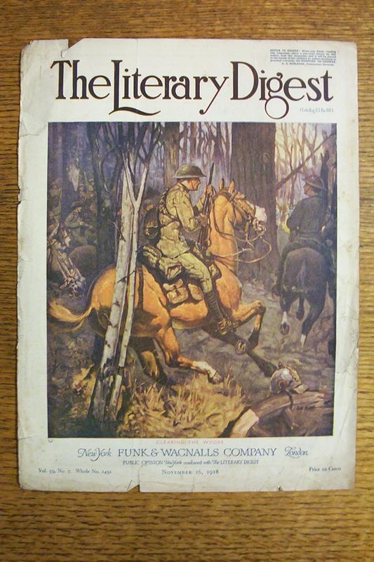 The Literary Digest Cover - Nov 16, 1918