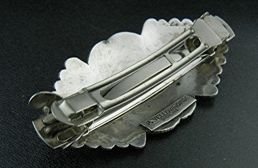 Navajo Sterling Silver Hair Barrette P. Yellowhorse