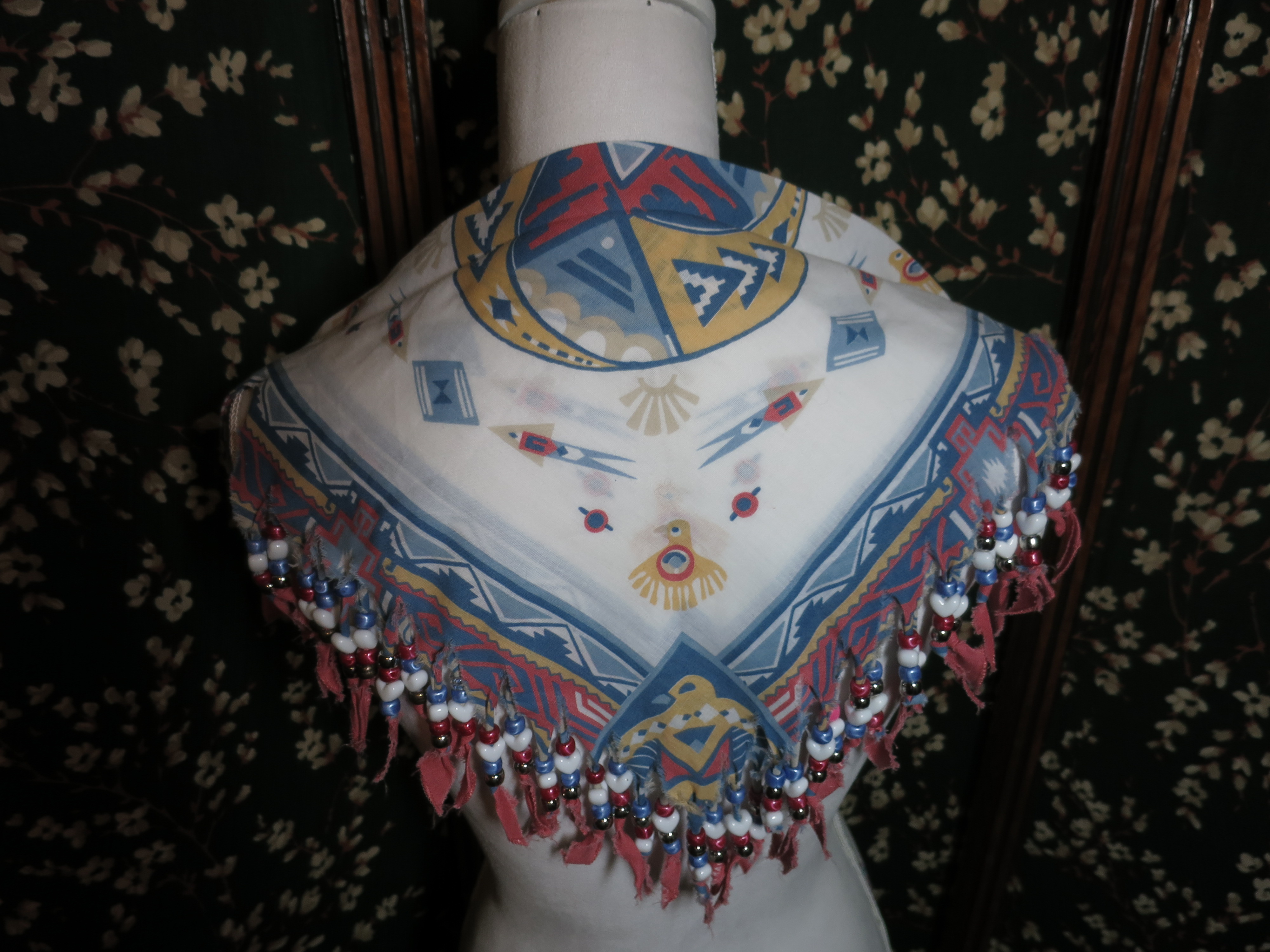 Beaded Southwest Native American Indian Bandana