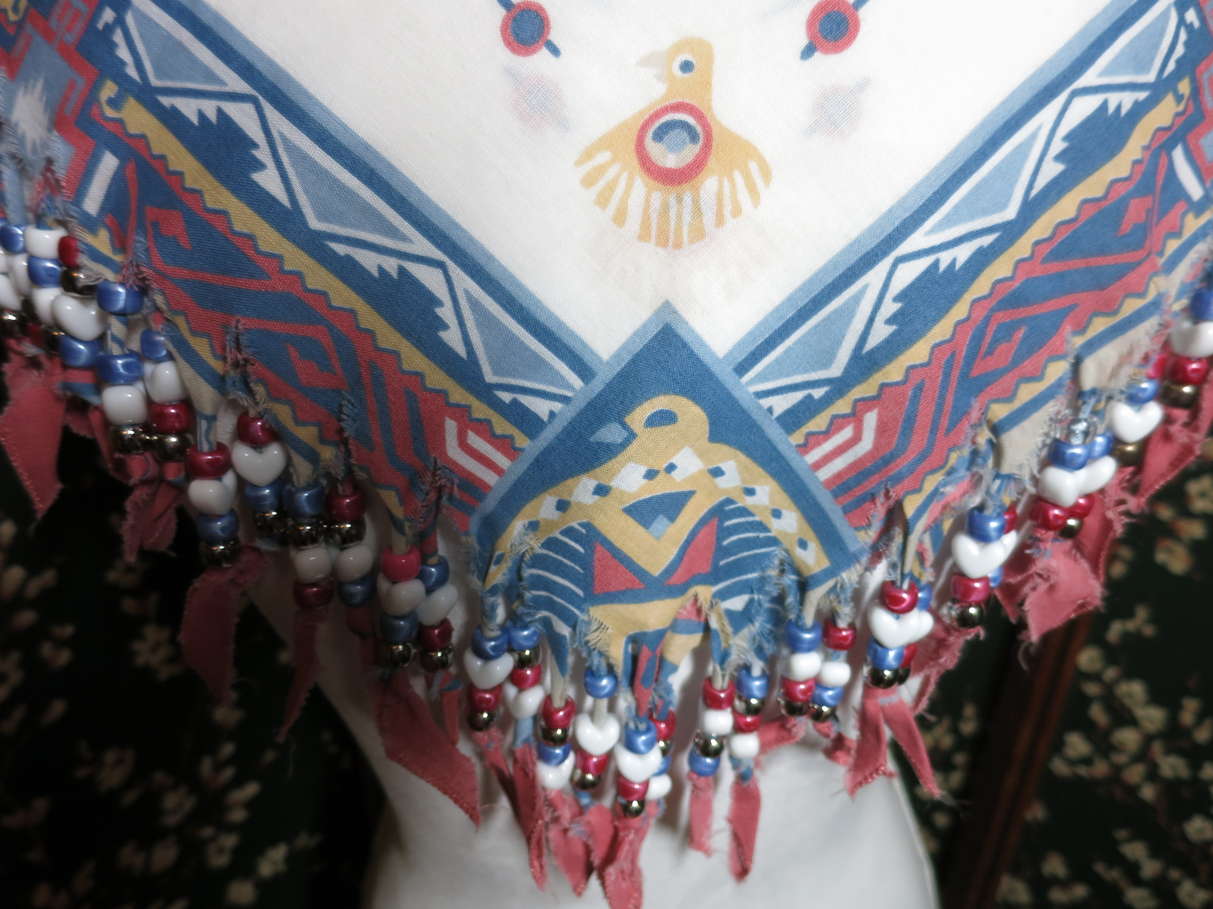Beaded Southwest Native American Indian Bandana