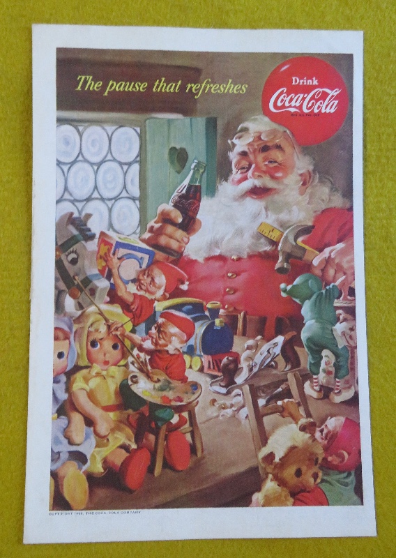 1953 Coca Cola (Coke) with Santa Claus & Toys