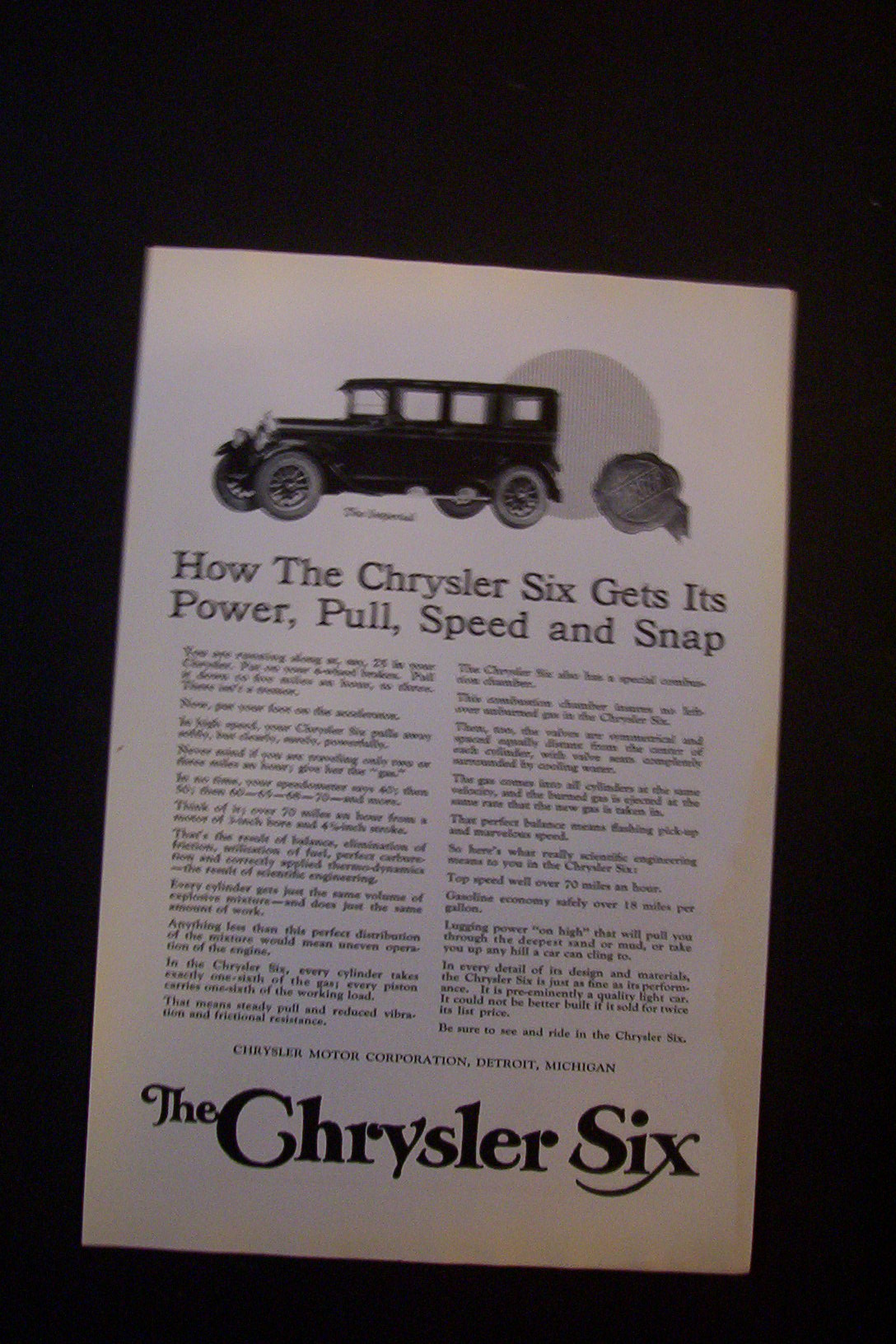 1924  Chrysler  Six