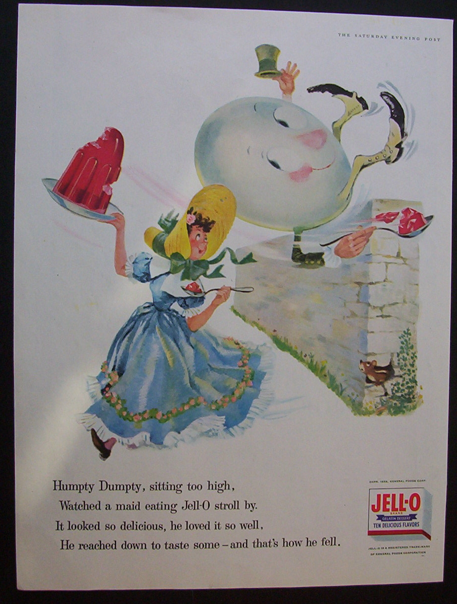 1956  Jell-o  Gelatin   Dessert