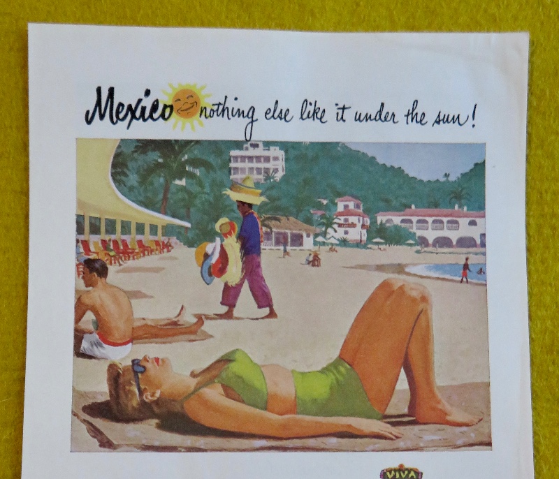 1951 American Airlines with Woman Laying In The Sun