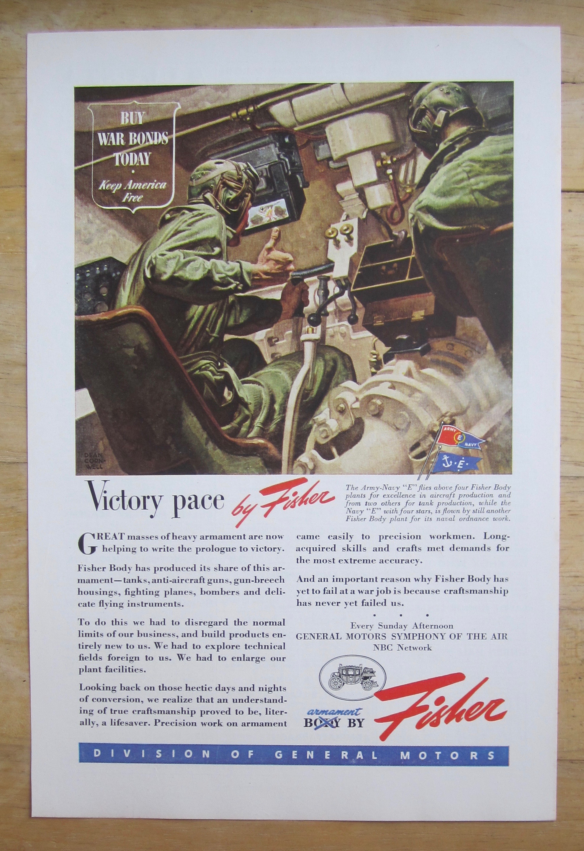 1944 Body By Fisher By Dean Cornwell