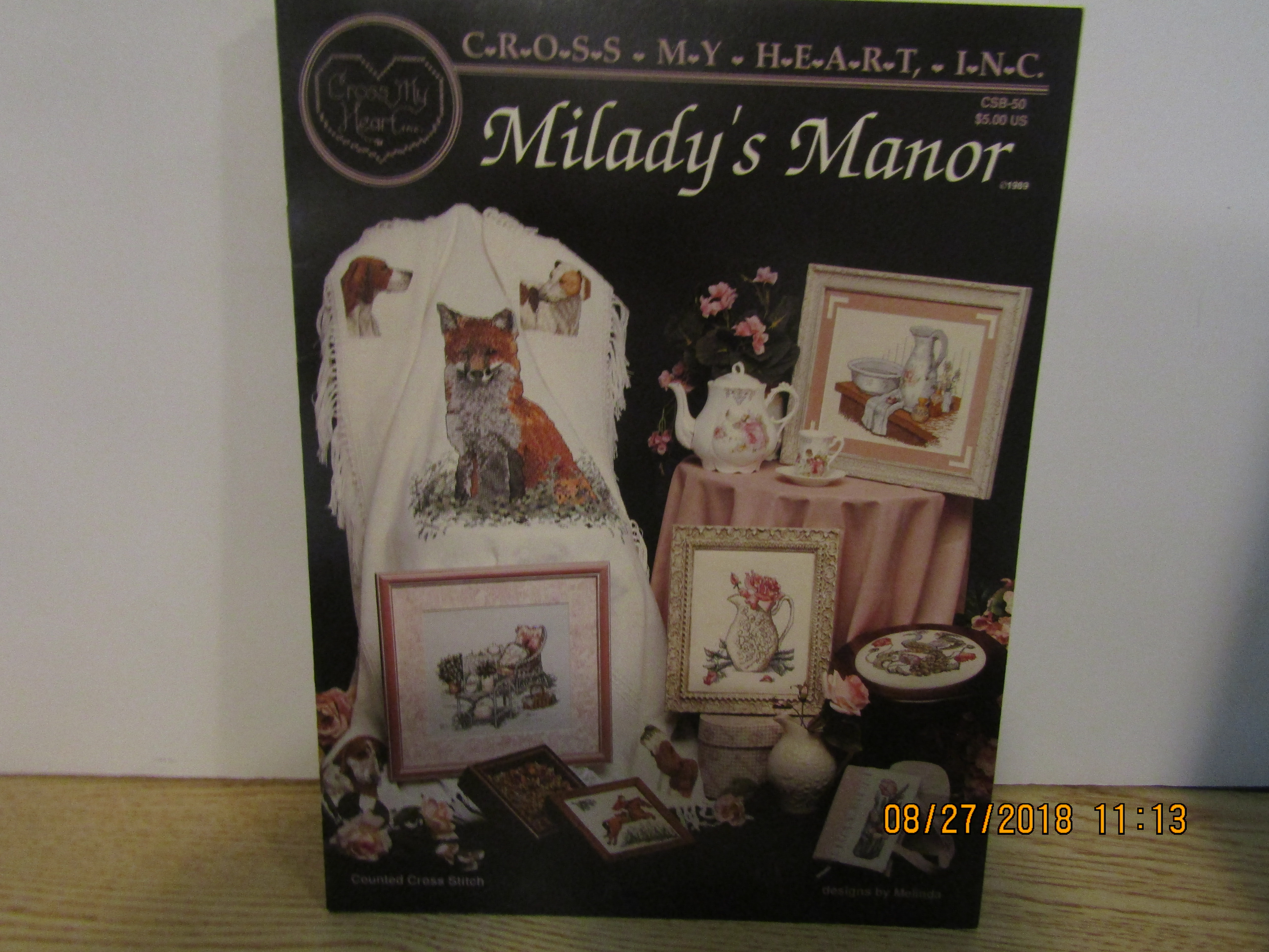 Cross Stitch Book Cross My Heart Milady's Manor #csb50